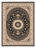 Black Persian Medallion Area Rug – product shot